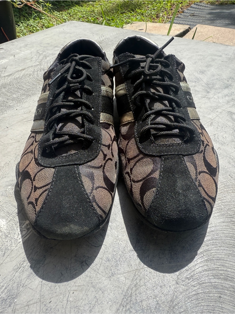 Coach Women’s Jayme Black and Brown Fashion Sneaker size 11 - Picture 3 of 8